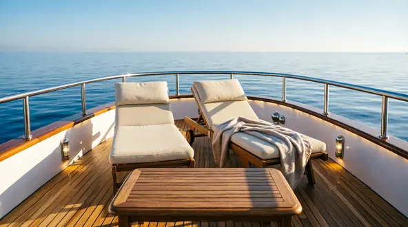 Leben an Bord einer privaten Yacht